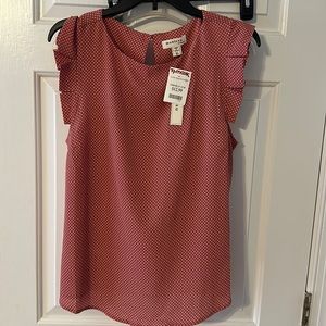 Monteau new with tags pink and white top